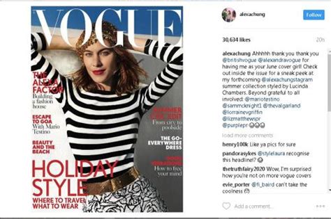 Alexa Chung's Vogue cover branded as 'crap' by Lucinda Chambers